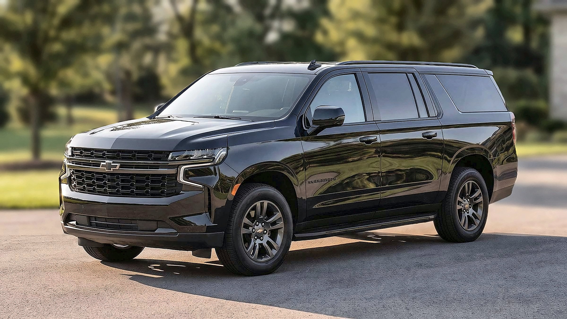 Black Chevrolet Suburban ESV for hourly chauffeur service in Toronto