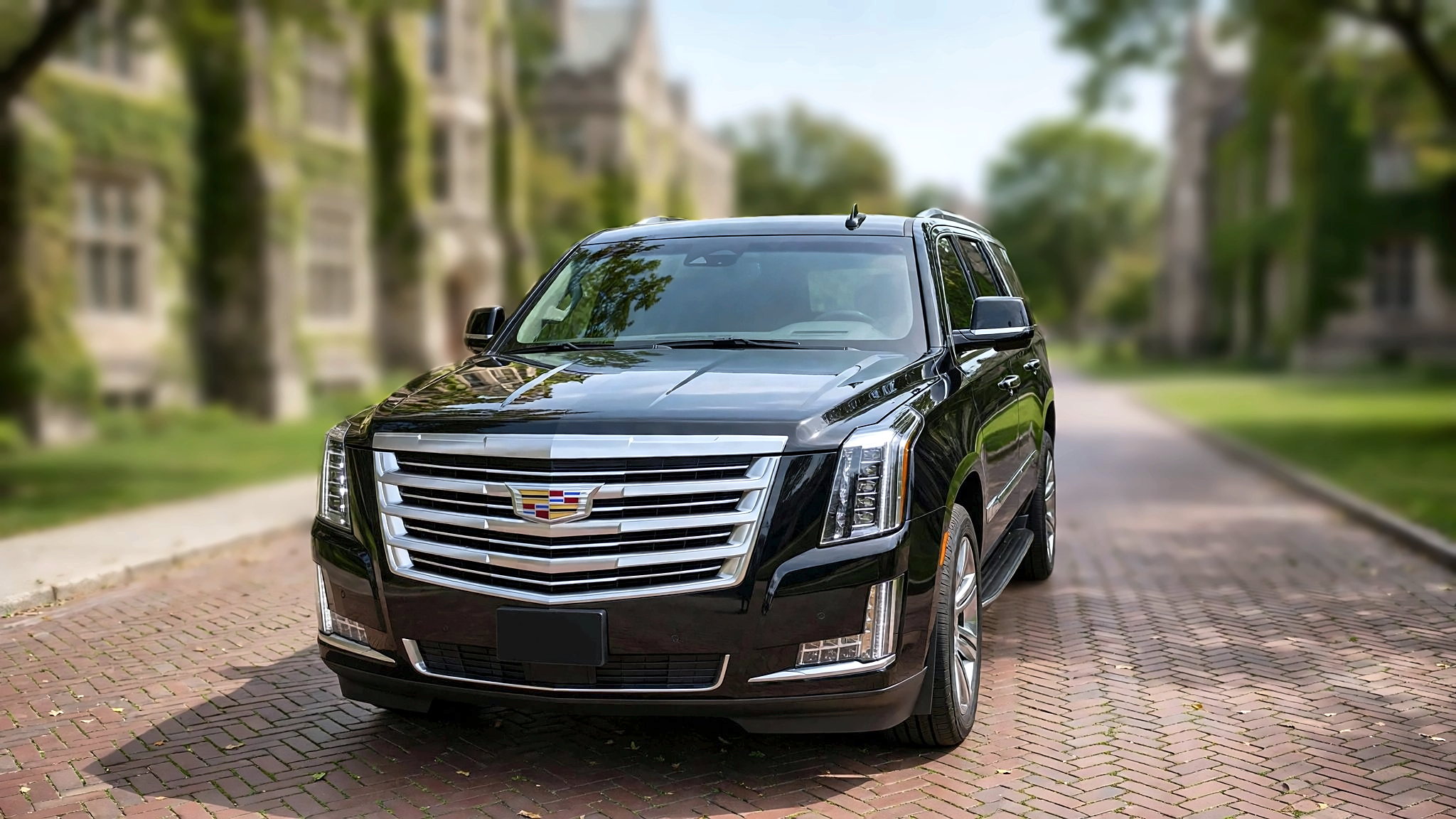 The black Cadillac Escalade ESV, used for airport transfers across Toronto and the GTA