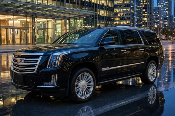 Cadillac Escalade ESV, 6 passengers, black, from the AB Limousine fleet