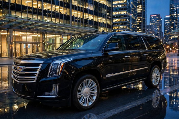 Cadillac Escalade ESV, 6 passengers, black, from the AB Limousine fleet